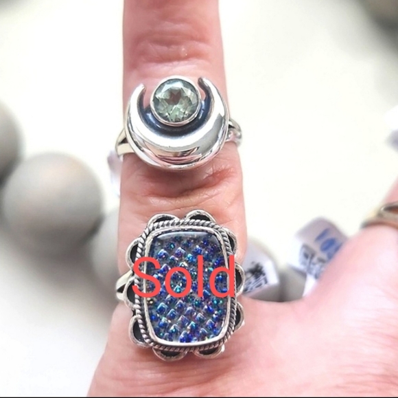 NEW Genuine Sterling Silver Rings - Size 7 - Picture 3 of 6